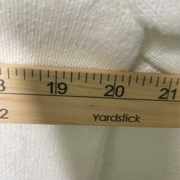 Vintage‎ Tiara International Cardigan Womens Size L White Floral Embroidered Zip - Picture 7 of 10